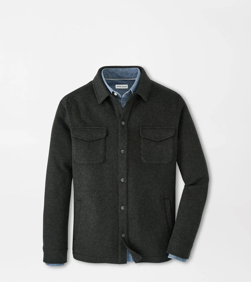 CROWN FLEX MERINO SHIRT JACKET - DARK OLIVE