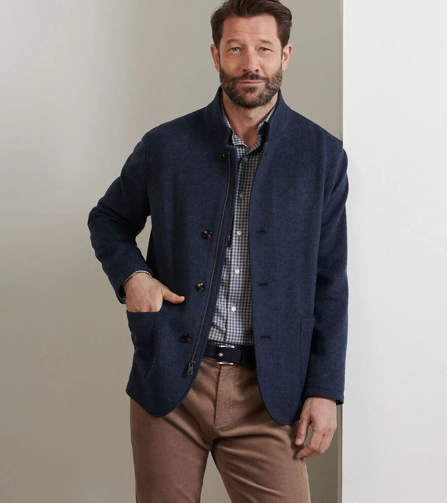 CROWN FLEX MERINO BLAZER - ATLANTIC BLUE