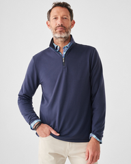 MOVEMENT 1/4 ZIP PULLOVER - BLUE NIGHTS