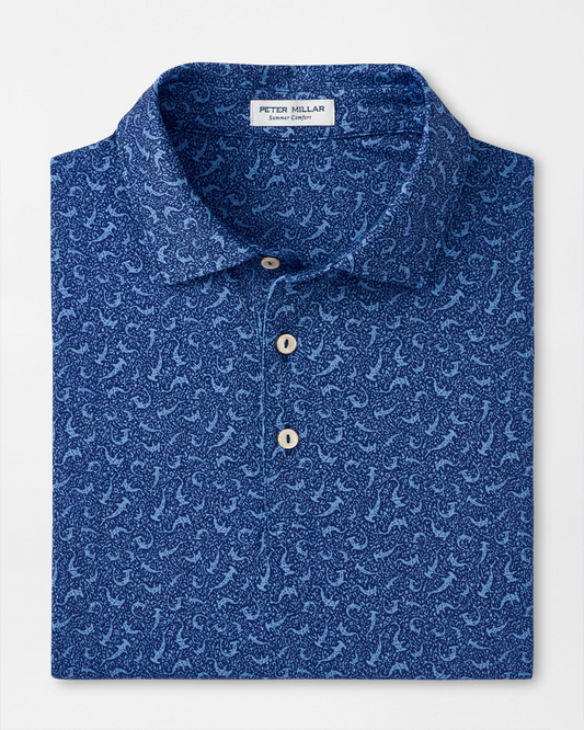 HAMMER TIME PERFORMANCE JERSEY POLO - SPORT NAVY