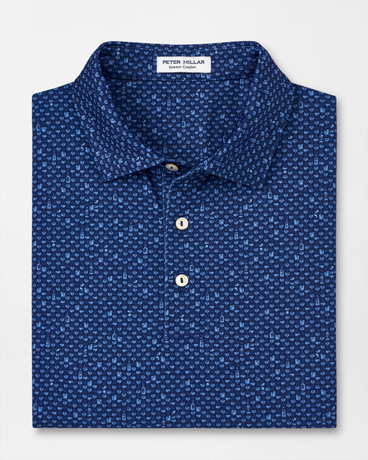 WHISKEY SOUR PERFORMANCE JERSEY POLO - SPORT NAVY