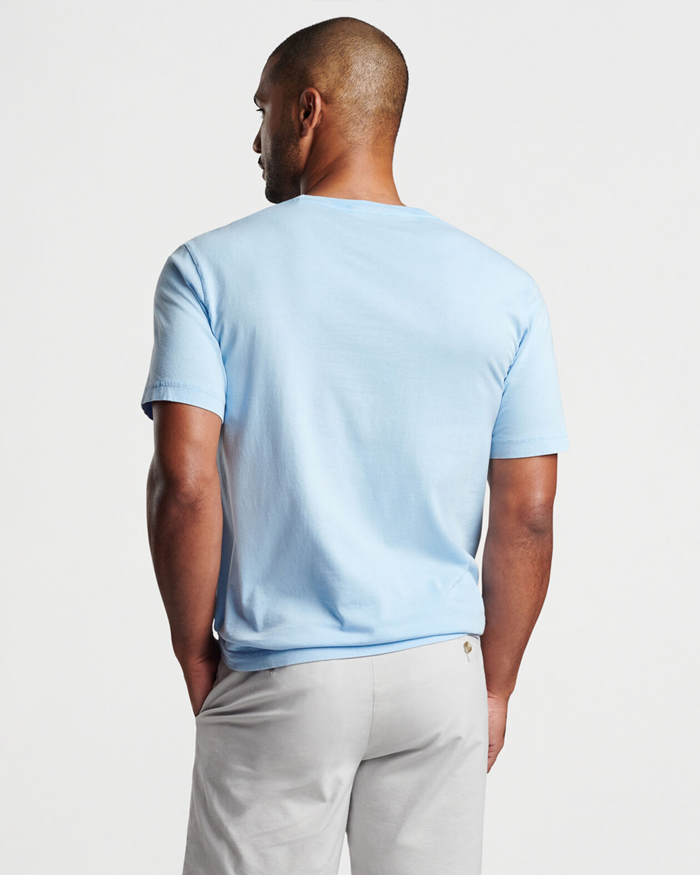 LAVA WASH POCKET TEE - COTTAGE BLUE