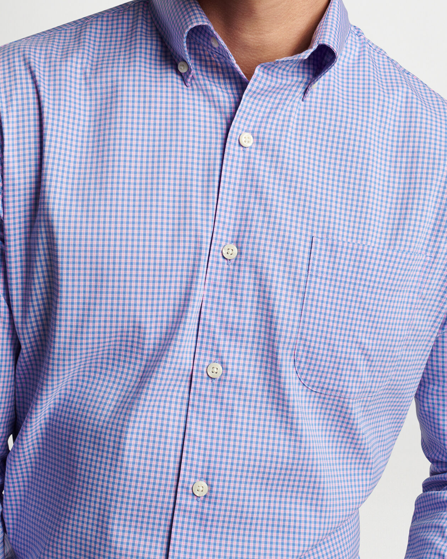 WINTHROP CROWN LITE COTTON STRETCH SHIRT - MARITIME