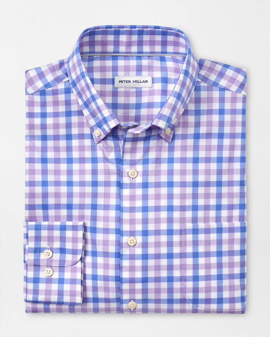 CASTINE CROWN LITE COTTON STRETCH SHIRT - WILD LILAC