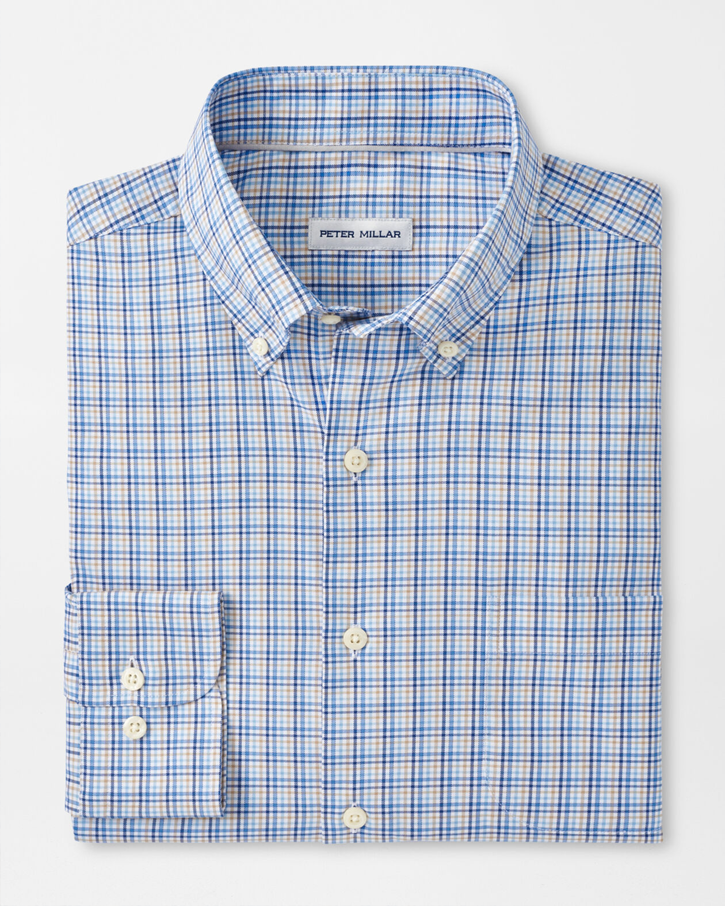 CUTLER CROWN LITE COTTON STRETCH SHIRT - NAVY