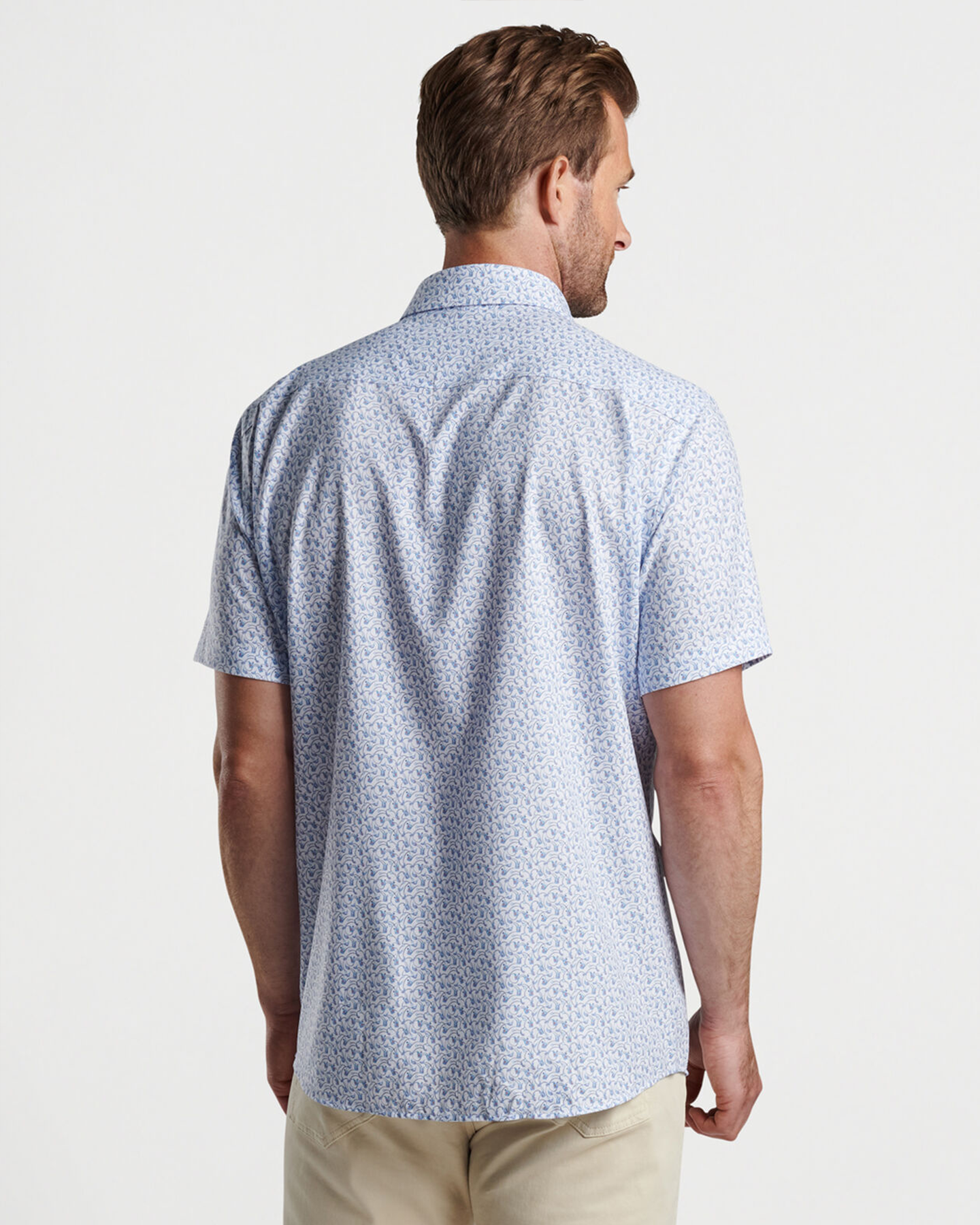 TEE CLUB PERFORMANCE P[OPLIN SHORT SLEEVE SHIRT - MARITIME