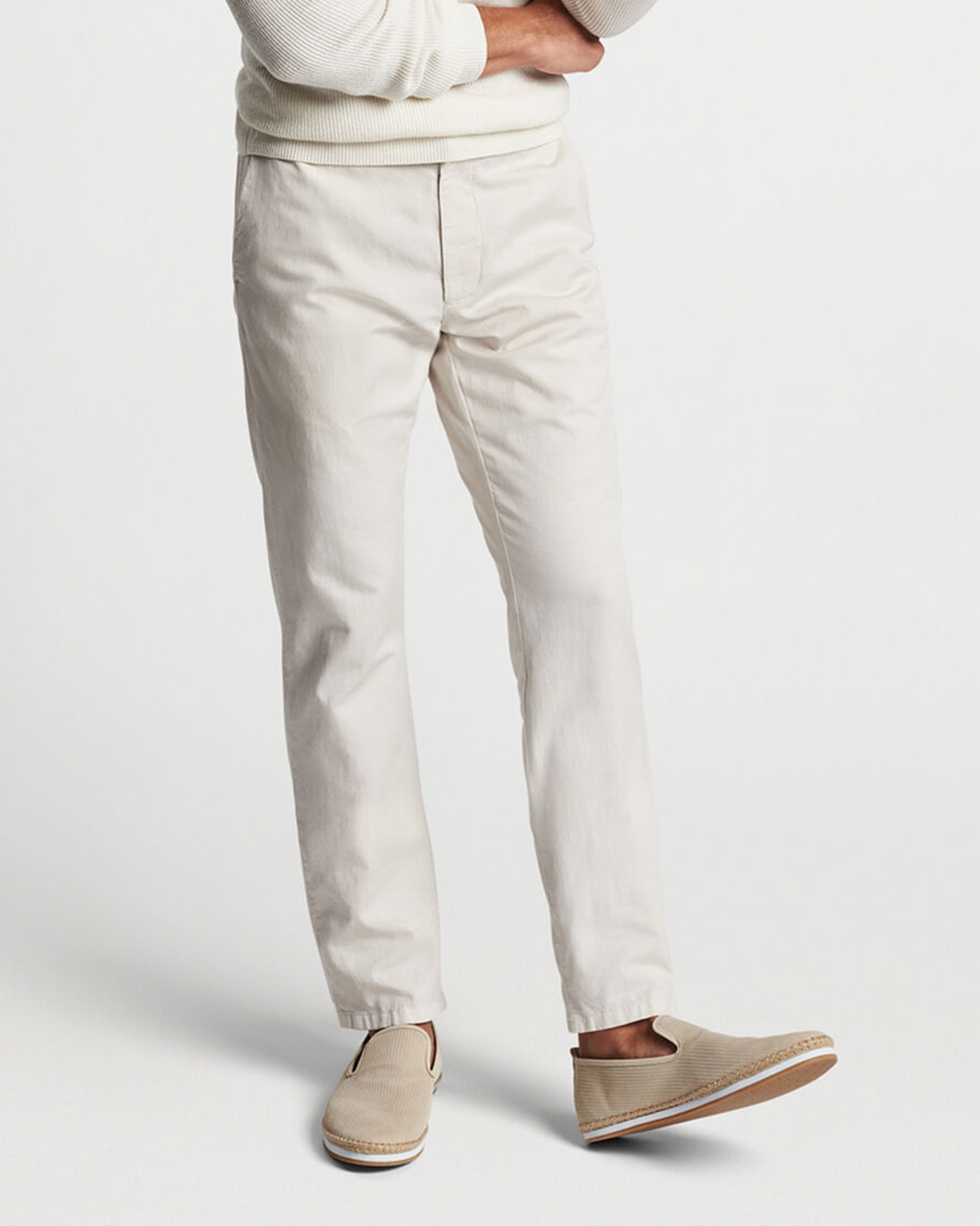 SOMERSET FLAT FRONT PANT - STONE