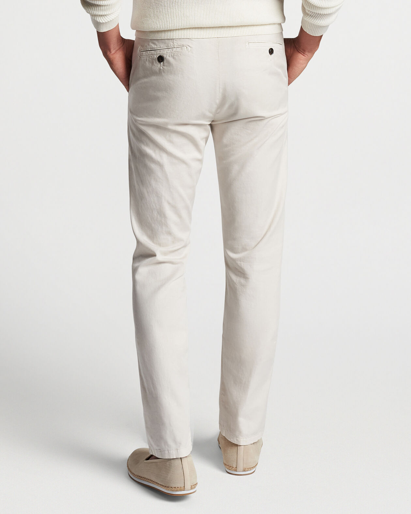 SOMERSET FLAT FRONT PANT - STONE