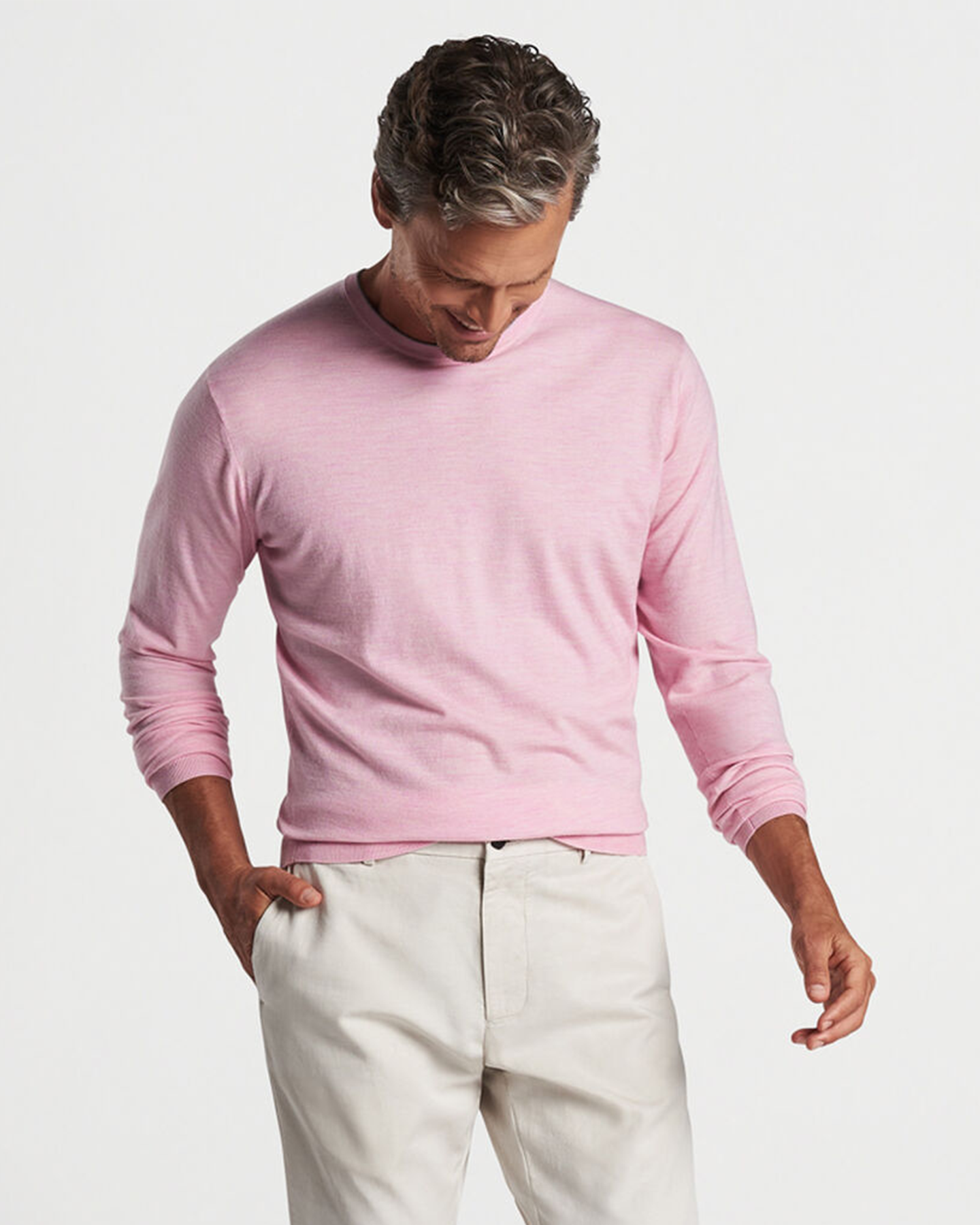 EXCURSIONIST FLEX CREW NECK SWEATER - SPRING BLOSSOM