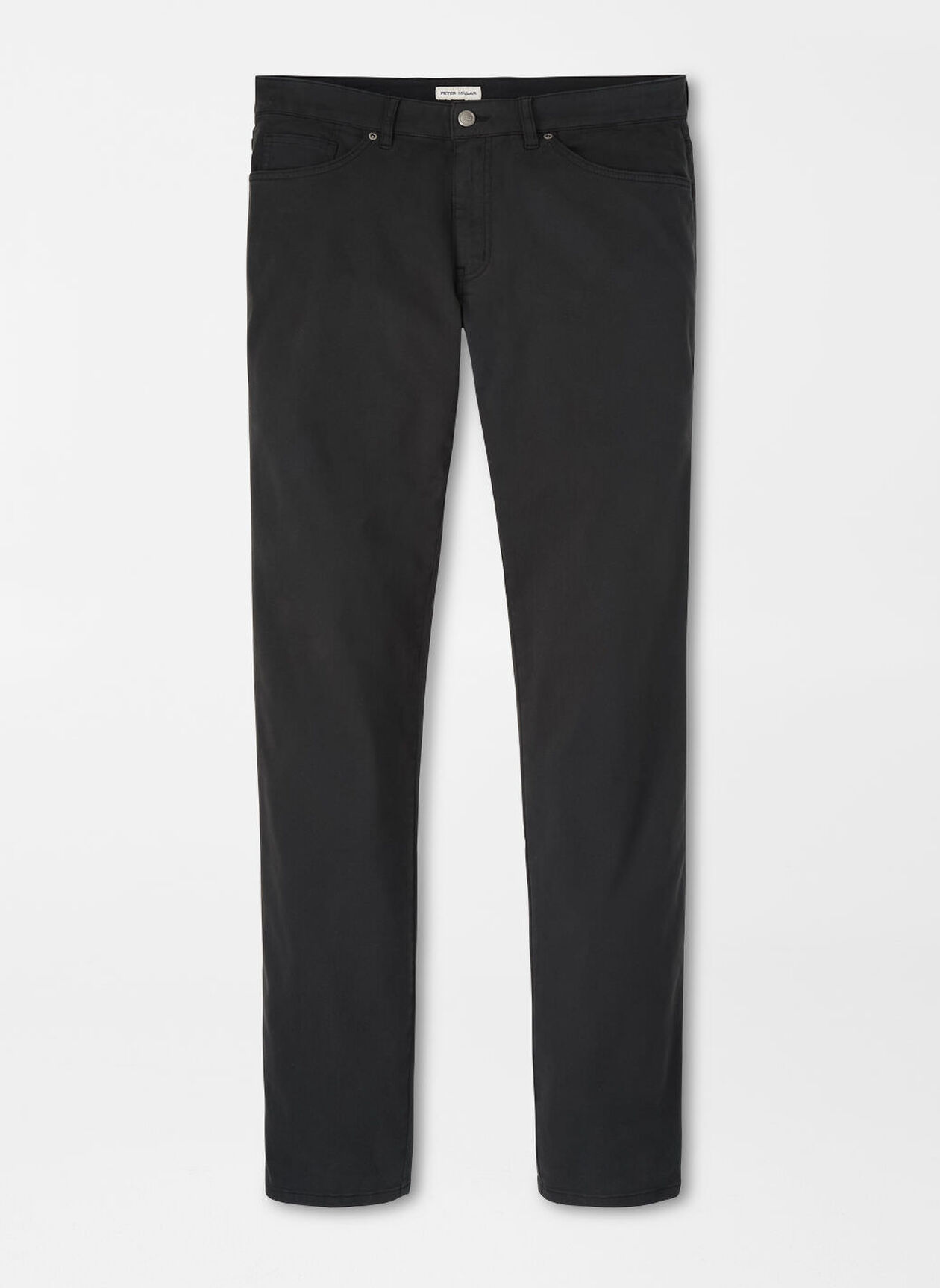 SIGNATURE SATEEN FIVE POCKET PANT - BLACK