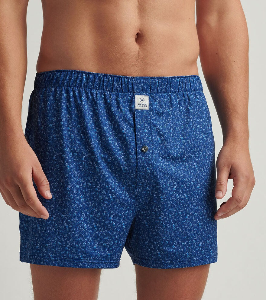 WINE  COUNTRY PERFORMANCE BOXER SHORT - SPORT NAVY
