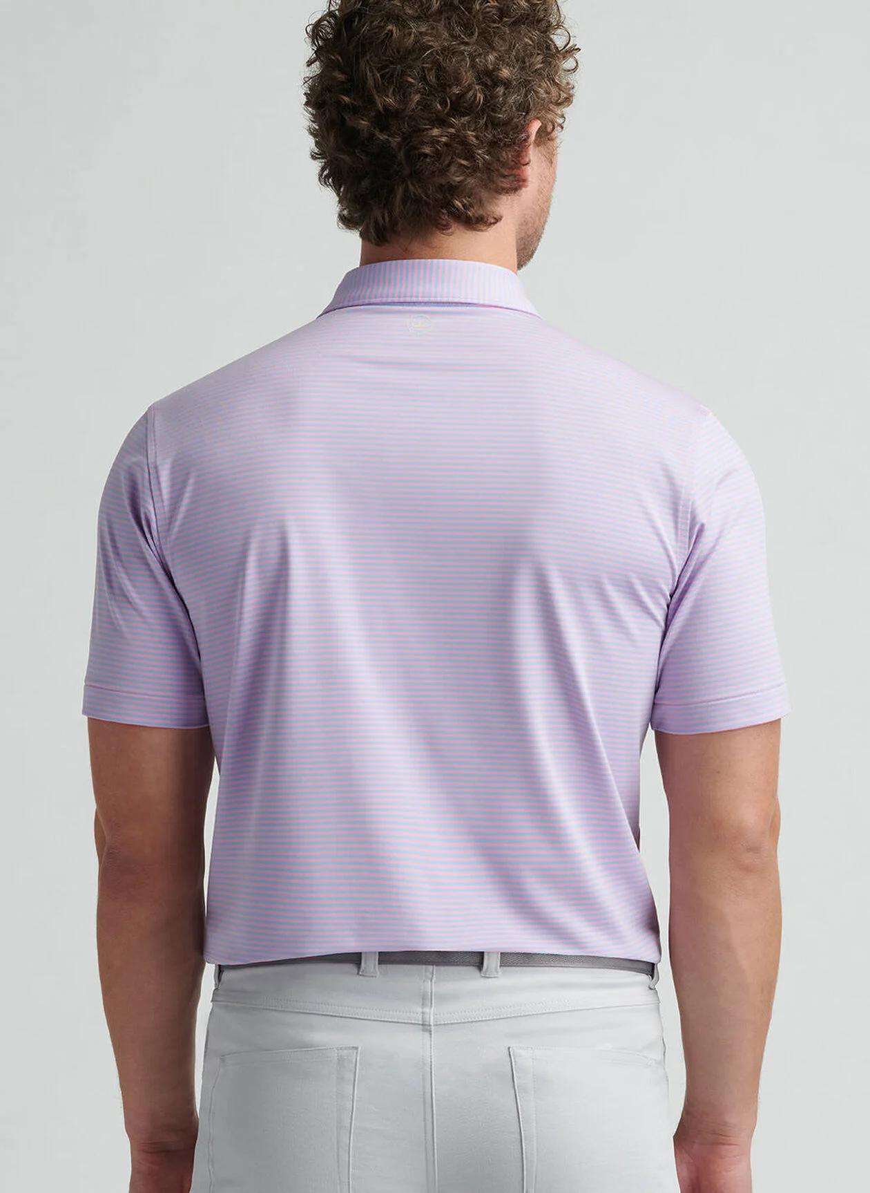 HALES PERFORMANCE JERSEY POLO - PINK VALE