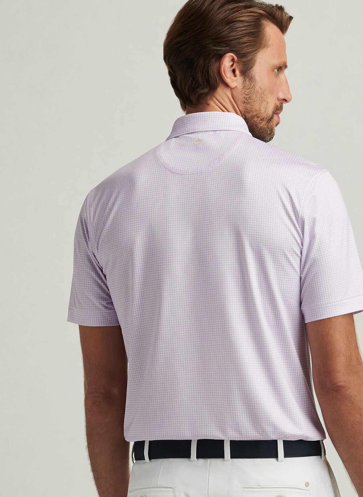 ORBIT PERFORMANCE JERSEY POLO - WHITE/BLUE SEA