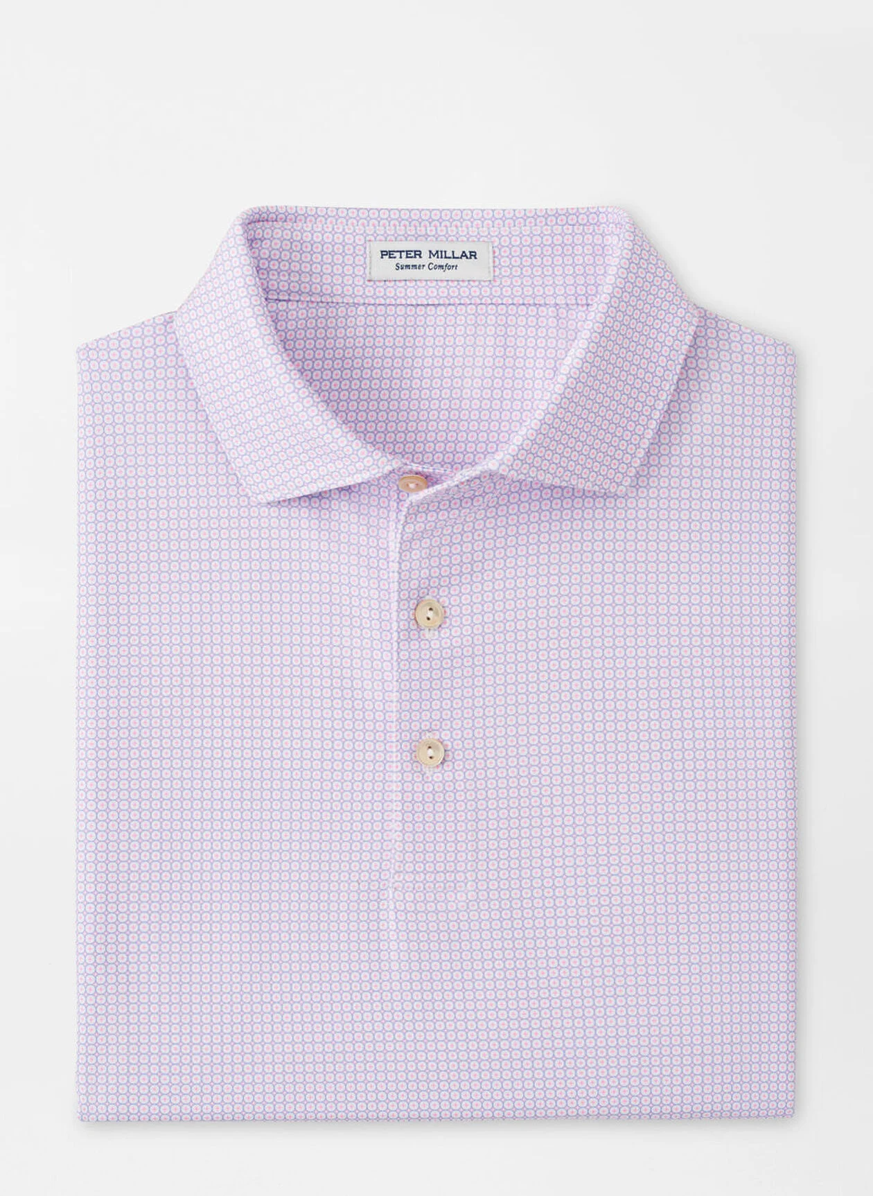 ORBIT PERFORMANCE JERSEY POLO - WHITE/BLUE SEA