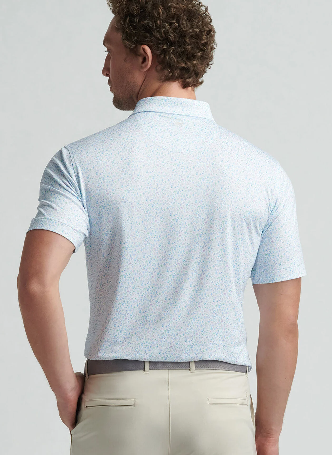 ISLAND JAMMIN PERFORMANCE JERSEY POLO - WHITE