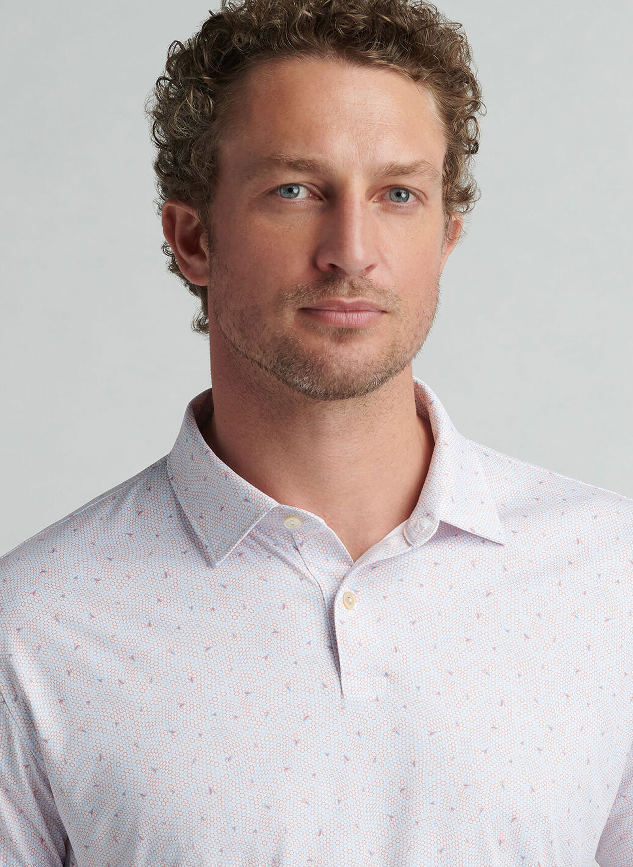 FEATHERWEIGHT HONEYCOMB POLO - WHITE
