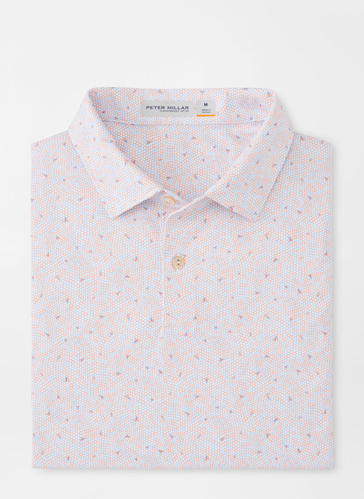 FEATHERWEIGHT HONEYCOMB POLO - WHITE