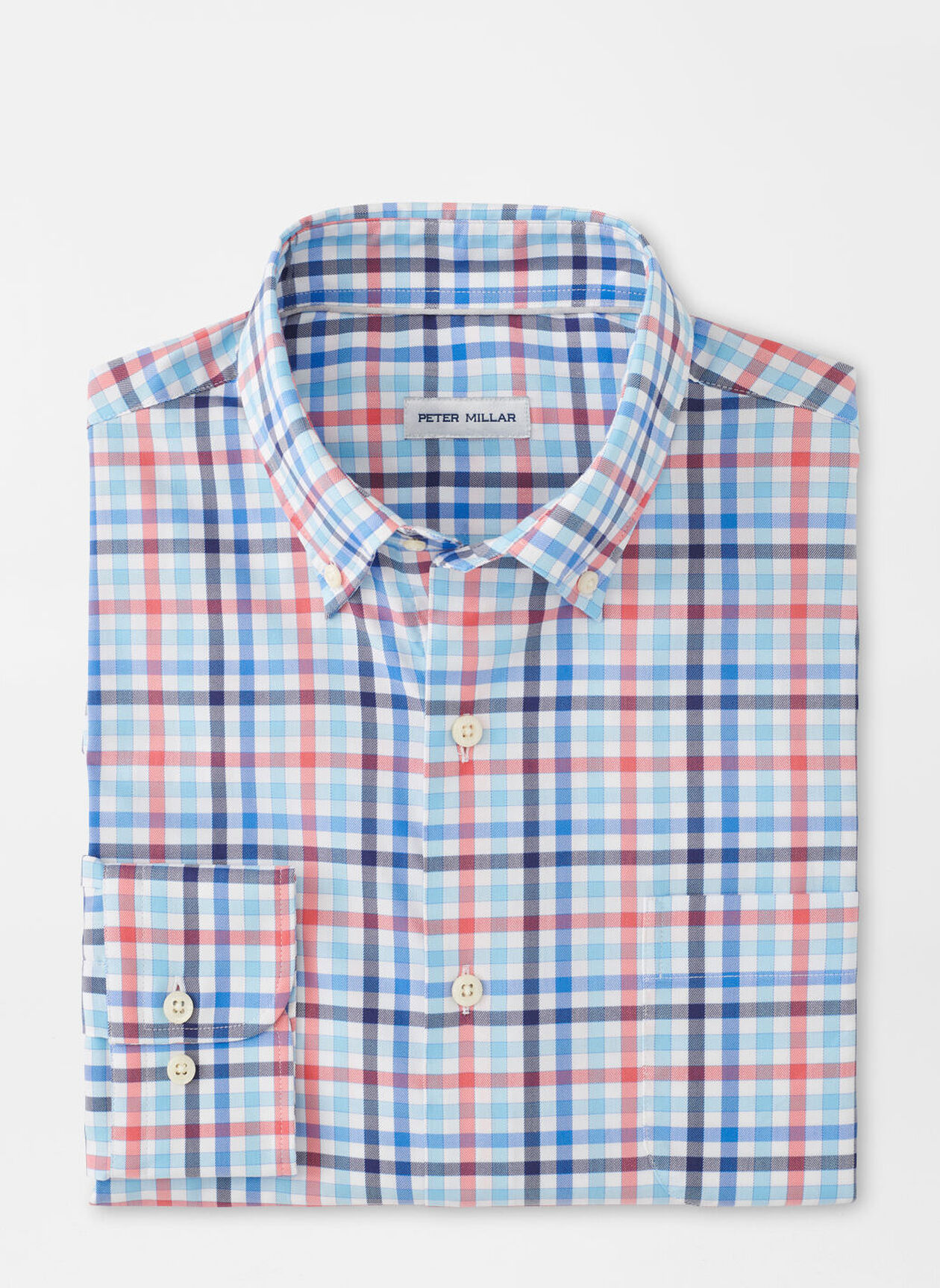 CHAMBLY CROWN LITE COTTON STRETCH SHIRT - SEAPORT BLUE