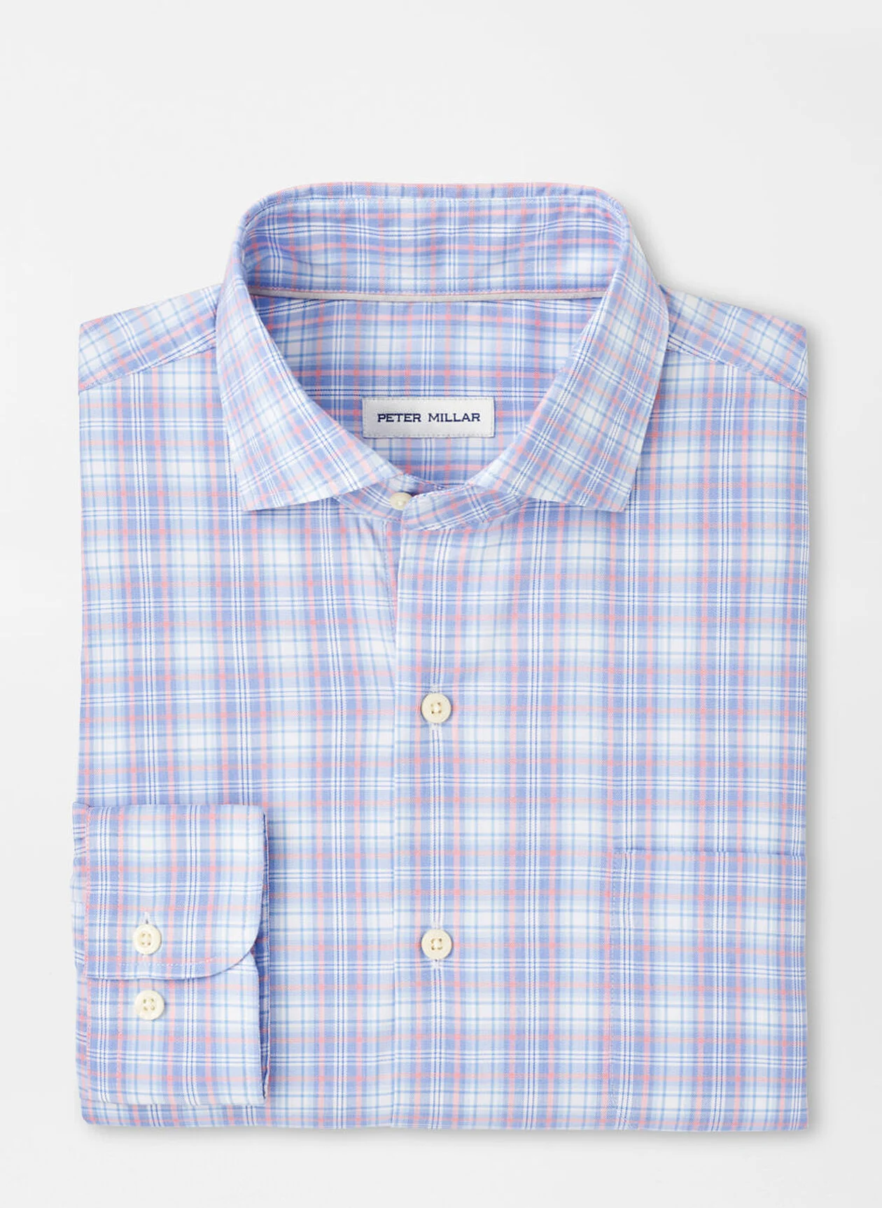 WINDERMERE CROWN LITE COTTON STRETCH SHIRT - BLUE POPPY