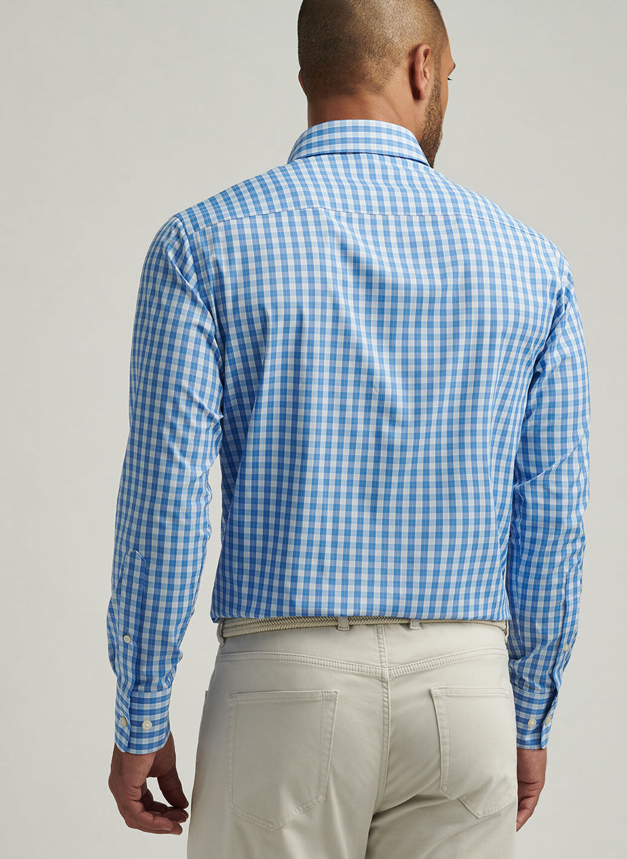 LEVEN PERFORMANCE TWILL SHIRT - BLUE POPPY