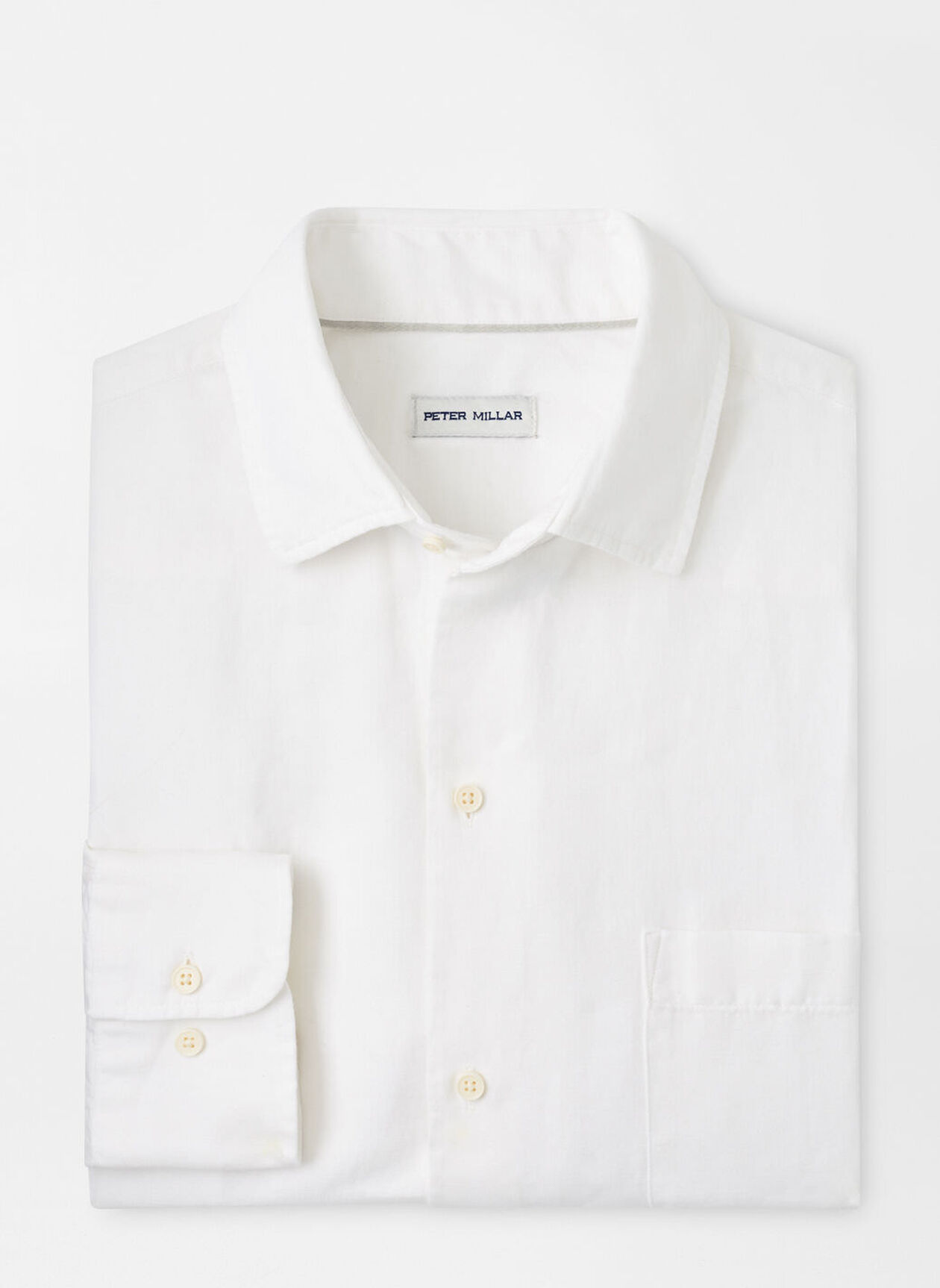 CANAL LINEN COTTON SHIRT - WHITE