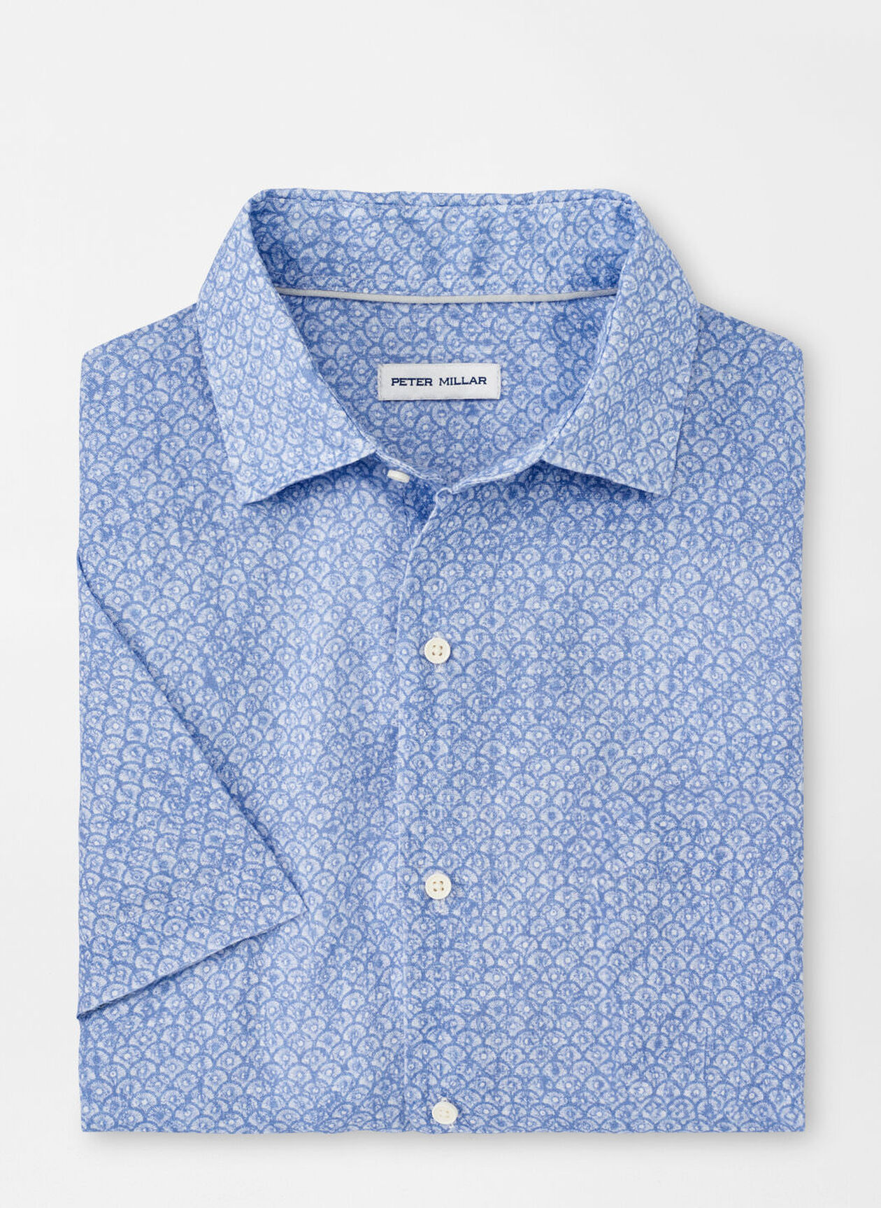 CHAMPLAIN LINEN SHIRT - BLUE FREESIA