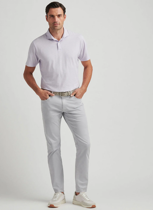JOURNEYMAN SHORT SLEEVE POLO - LAVENDER MOON