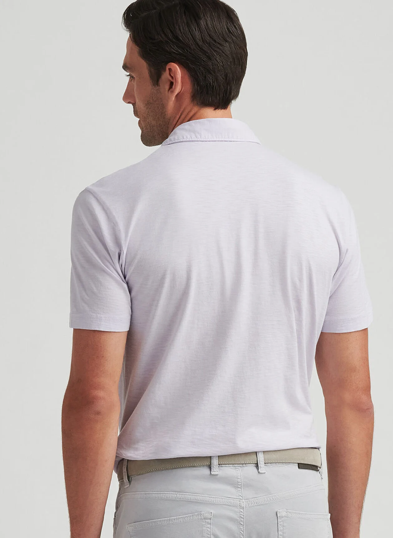 JOURNEYMAN SHORT SLEEVE POLO - LAVENDER MOON