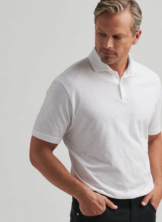 JOURNEYMAN SHORT SLEEVE POLO - WHITE