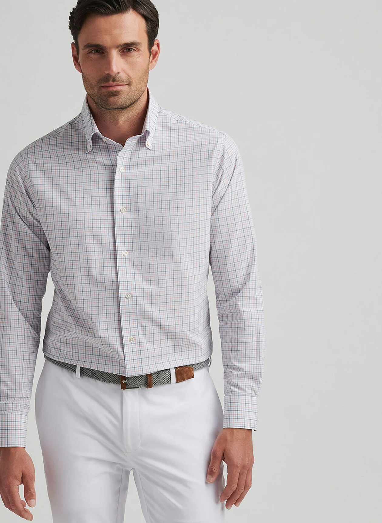 GETZ PERFORMANCE POPLIN SHIRT - NAVY