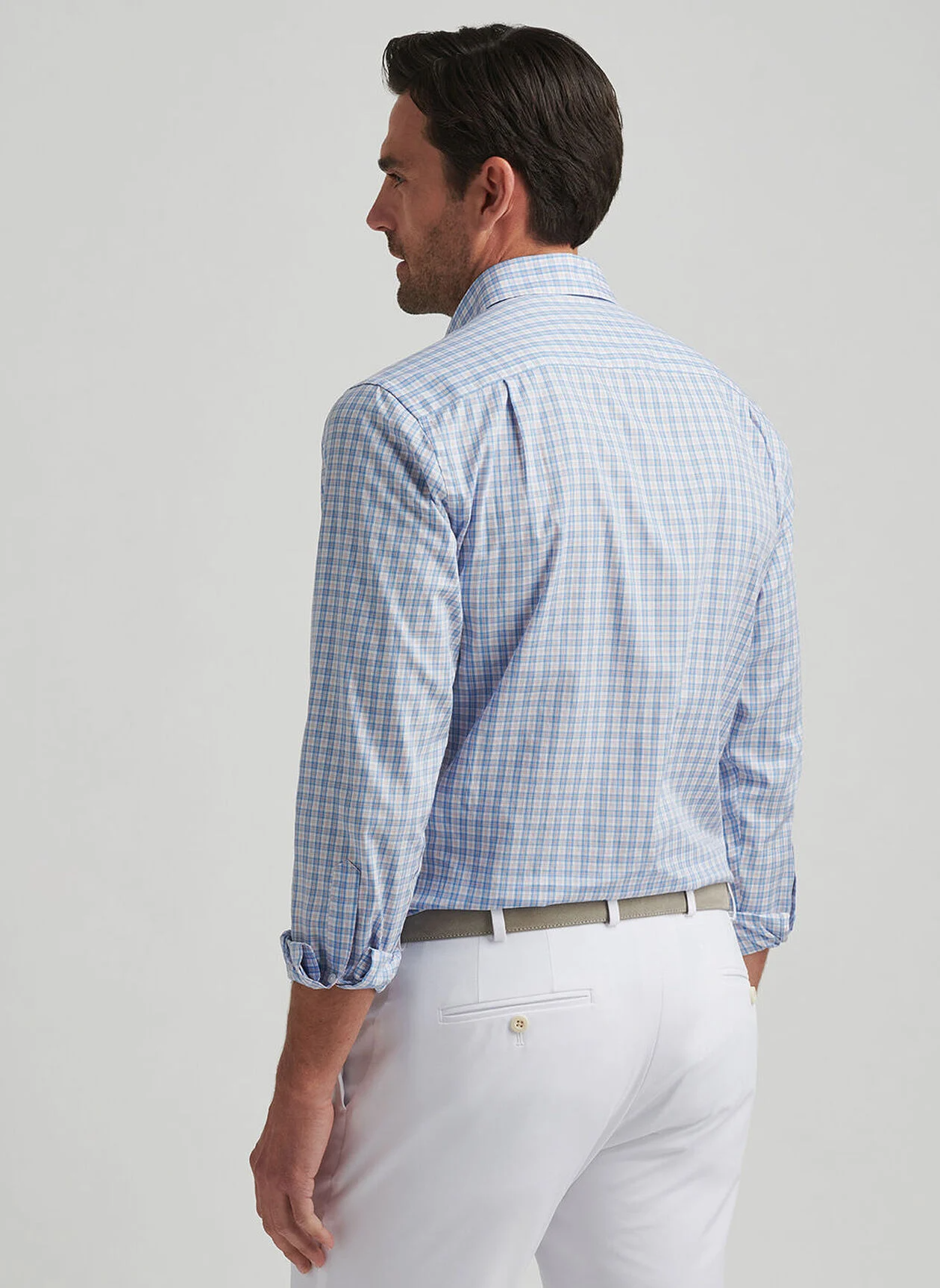 PORTOFINO COTTON SHIRT - FOUNTAIN BLUE