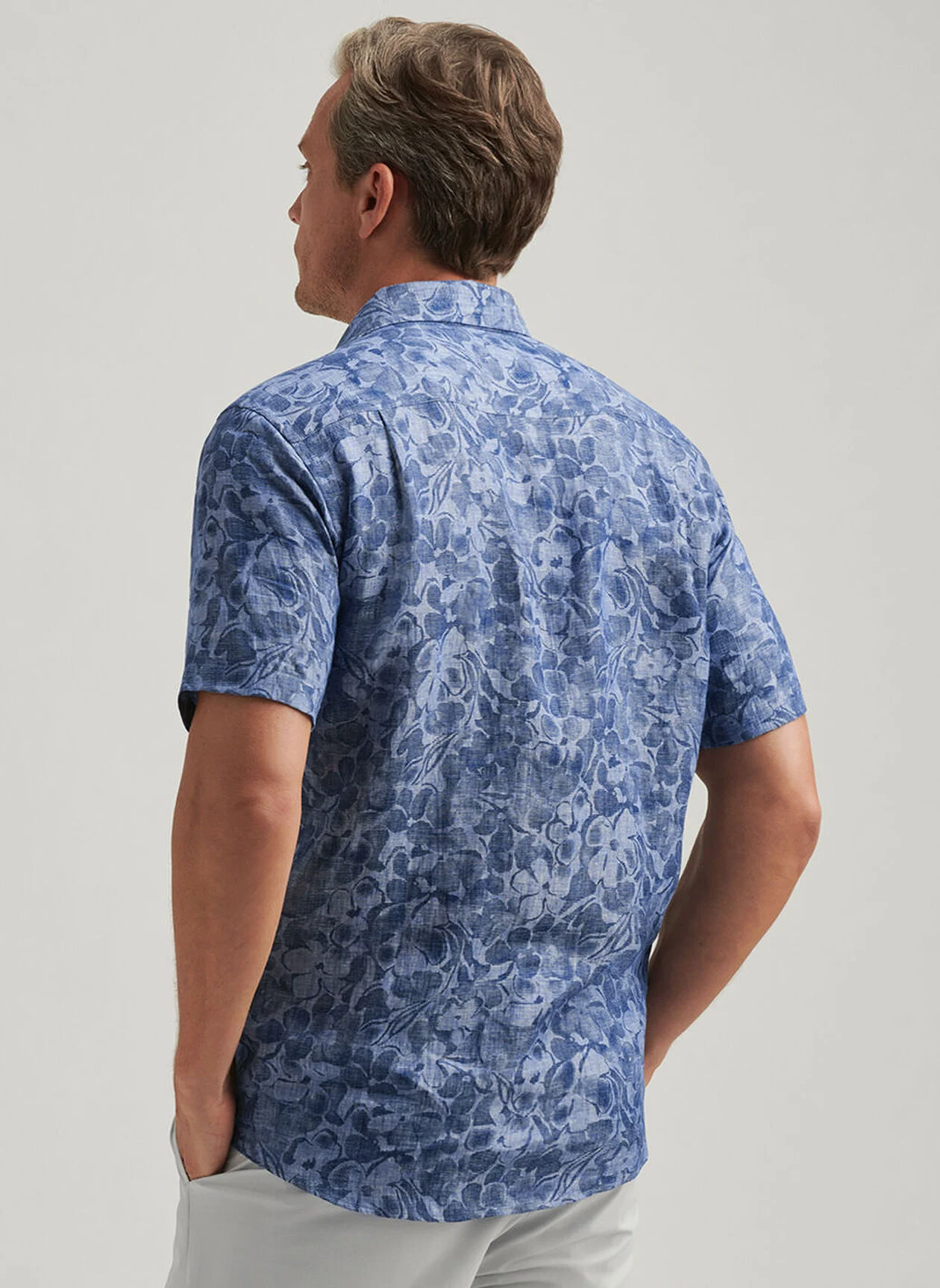 AMALFIN LINEN SHIRT - INDIGO