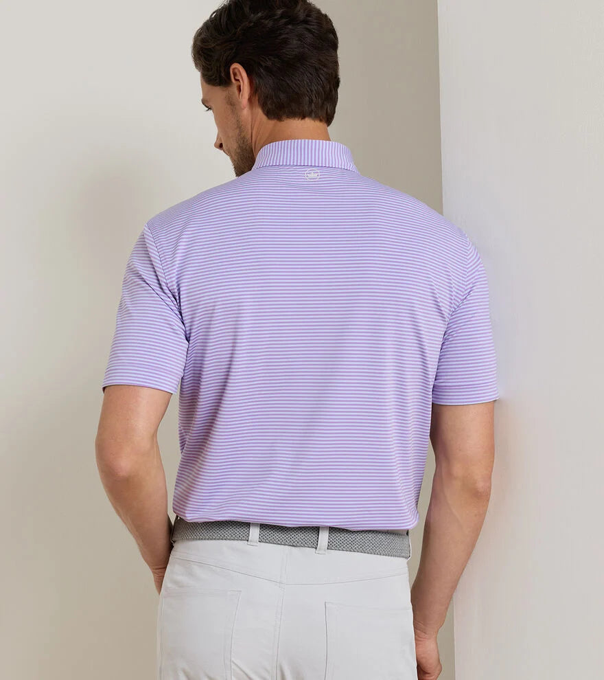 HALES PERFORMANCE JERSEY POLO - PURPLE IRIS