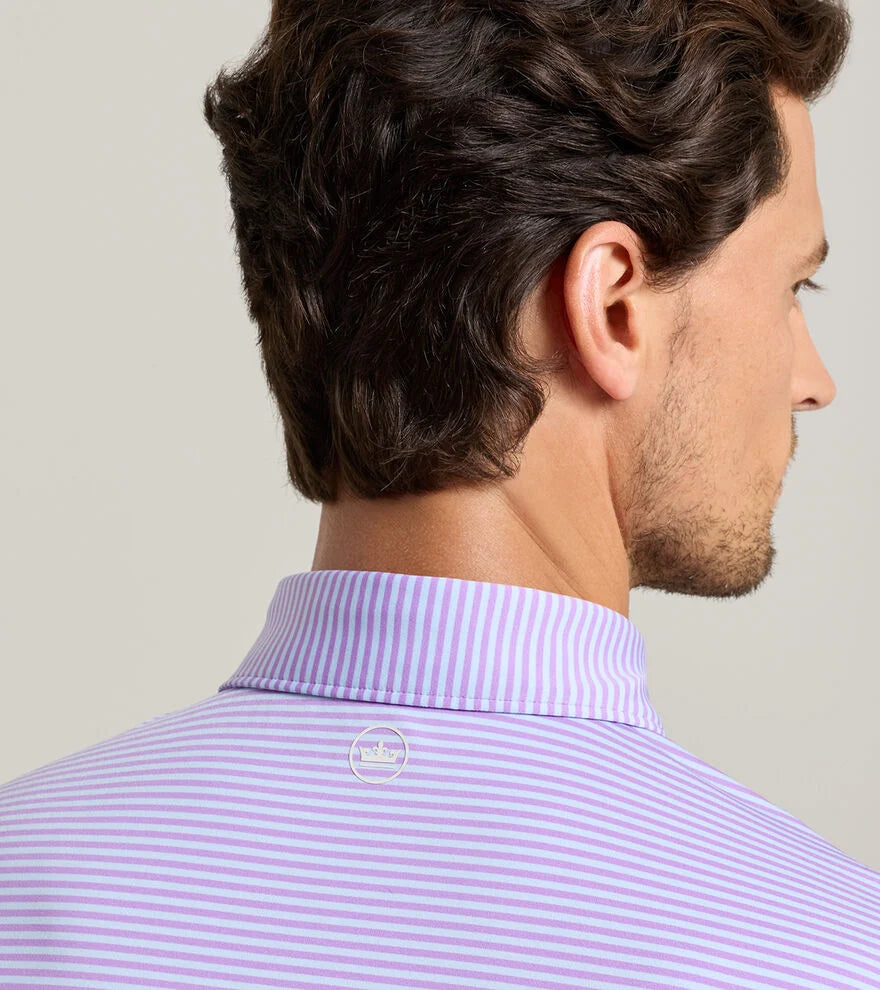 HALES PERFORMANCE JERSEY POLO - PURPLE IRIS