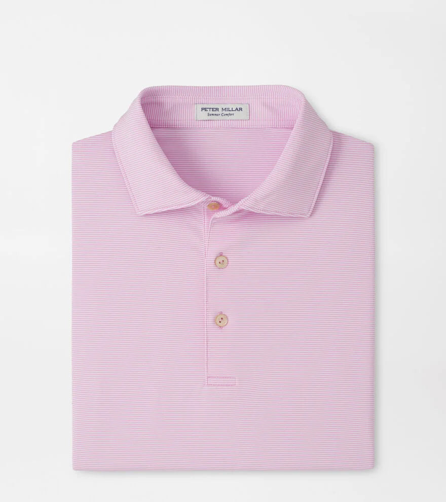JUBILEE PERFORMANCE JERSEY POLO -  PINK PARFAIT