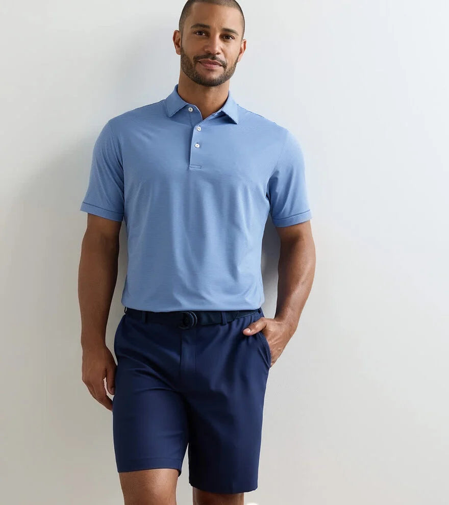 JUBILEE PERFORMANCE JERSEY POLO -  WINDSOR BLUE/BLUEBIRD