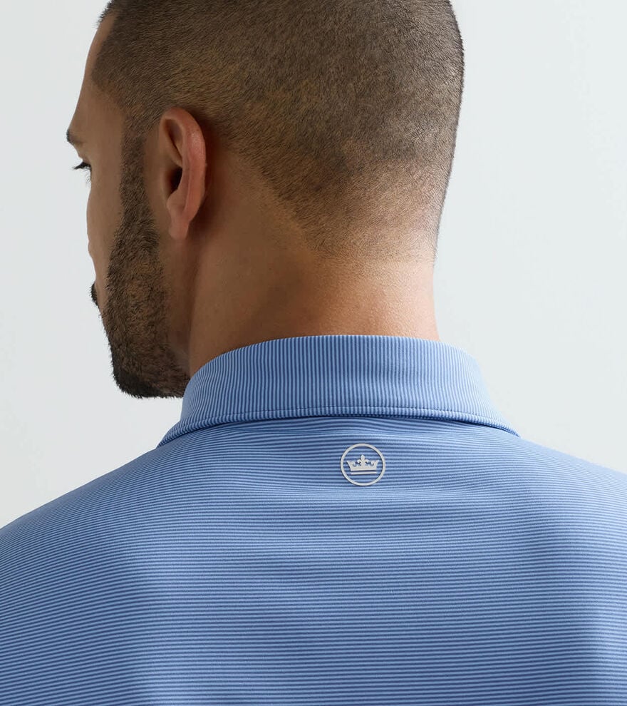 JUBILEE PERFORMANCE JERSEY POLO -  WINDSOR BLUE/BLUEBIRD