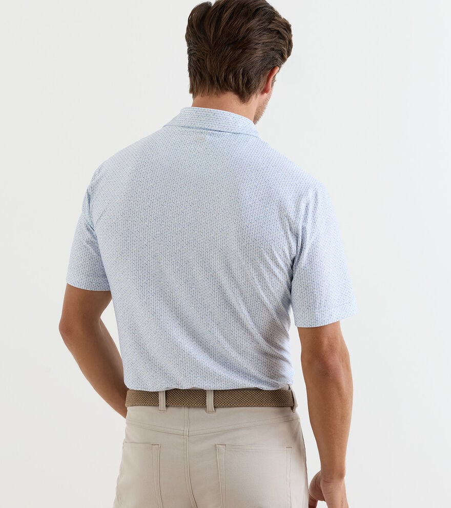 PAPER PLANE PERFORMANCE JERSEY POLO -  WHITE