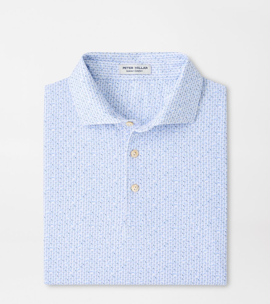 PAPER PLANE PERFORMANCE JERSEY POLO -  WHITE