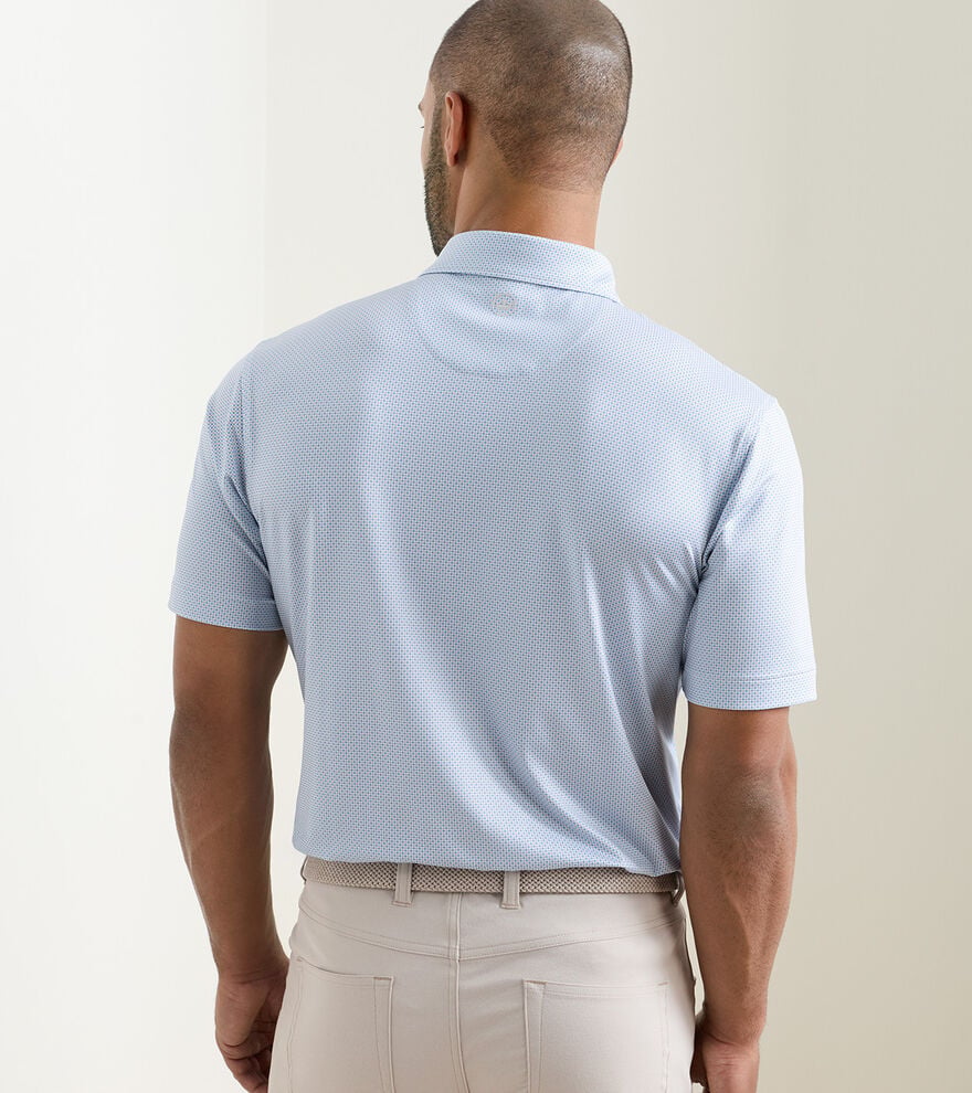 PHOENIX PERFORMANCE JERSEY POLO -  WHITE/BLUEBIRD