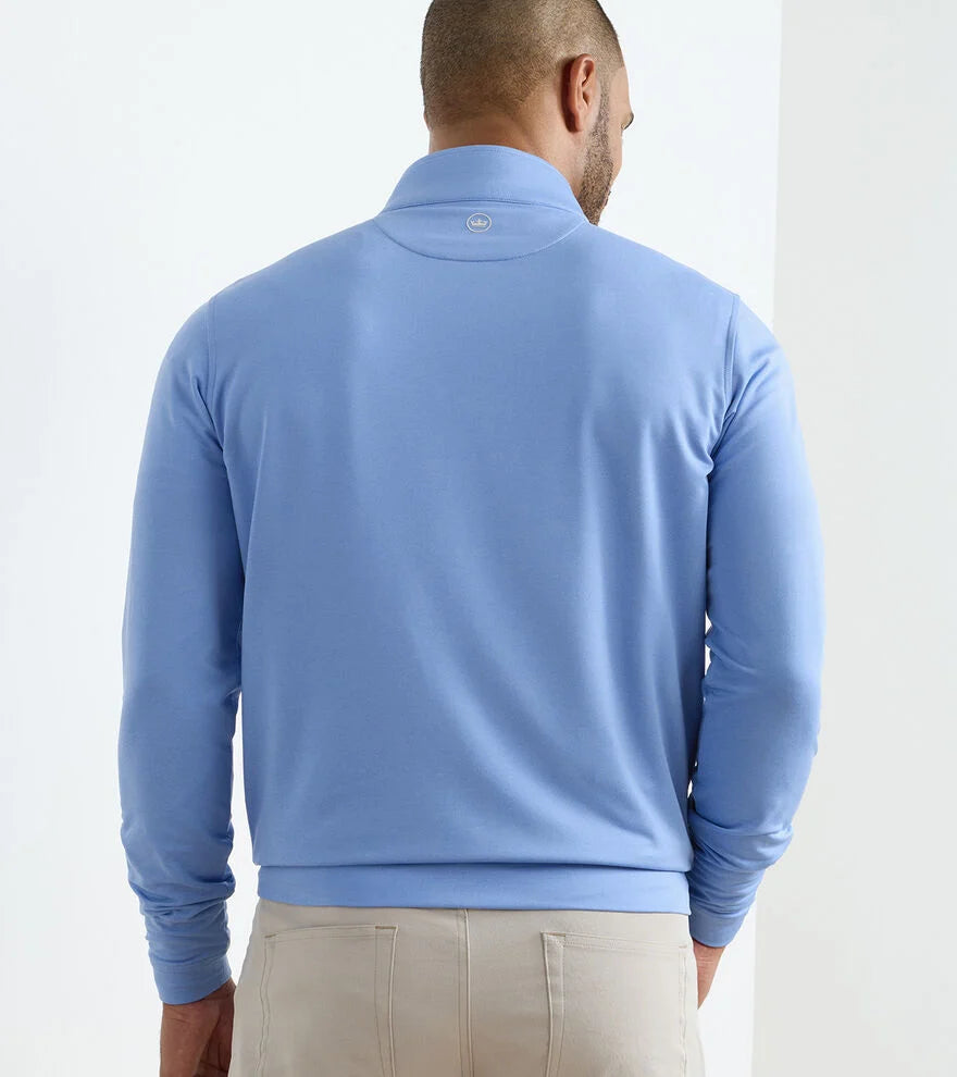 PERTH MELANGE PERFORMANCE QUARTER ZIP-BLUEBIRD