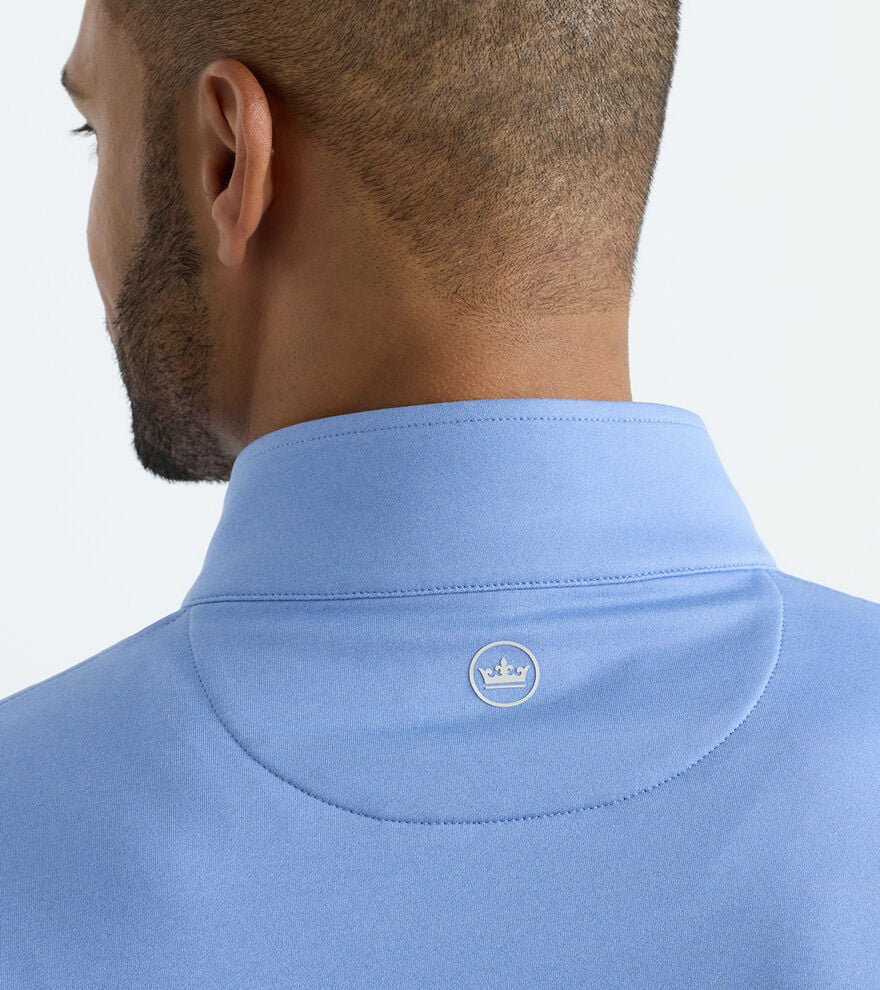 PERTH MELANGE PERFORMANCE QUARTER ZIP-BLUEBIRD