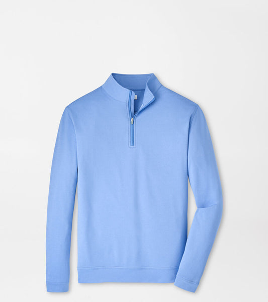 PERTH MELANGE PERFORMANCE QUARTER ZIP-BLUEBIRD