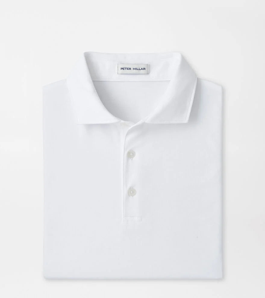 CROWN FLEX COTTON POLO-WHITE