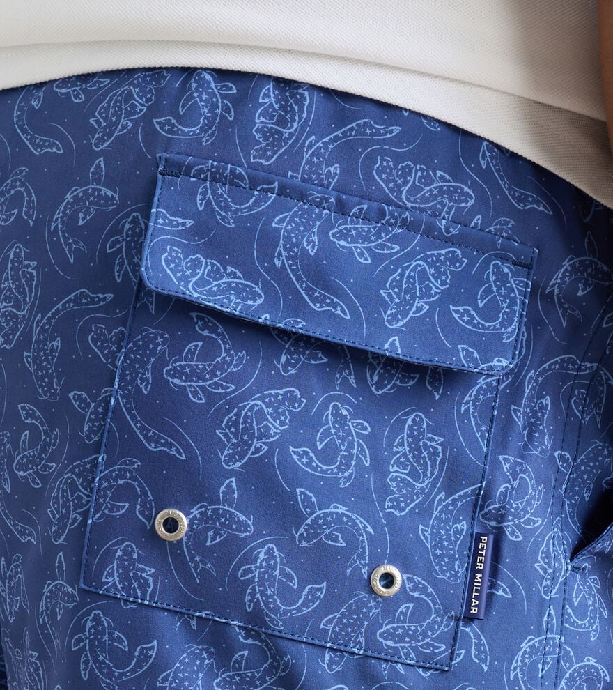 POND WANDER SWIM TRUNK - WINDSOR BLUE