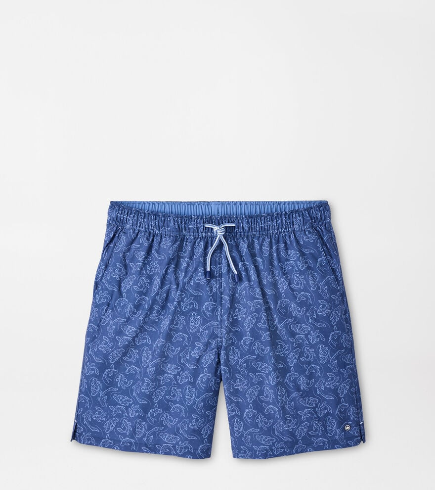 POND WANDER SWIM TRUNK - WINDSOR BLUE