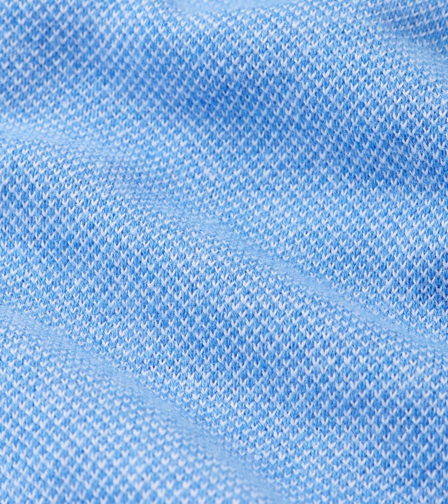 COOLSPUN LITE BIRDSEYE 1/4 ZIP SWEATER - BLUEBIRD