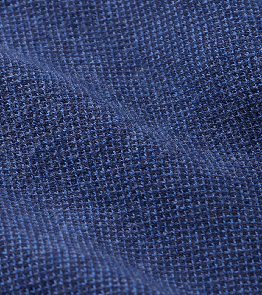 COOLSPUN LITE BIRDSEYE 1/4 ZIP SWEATER - NAVY