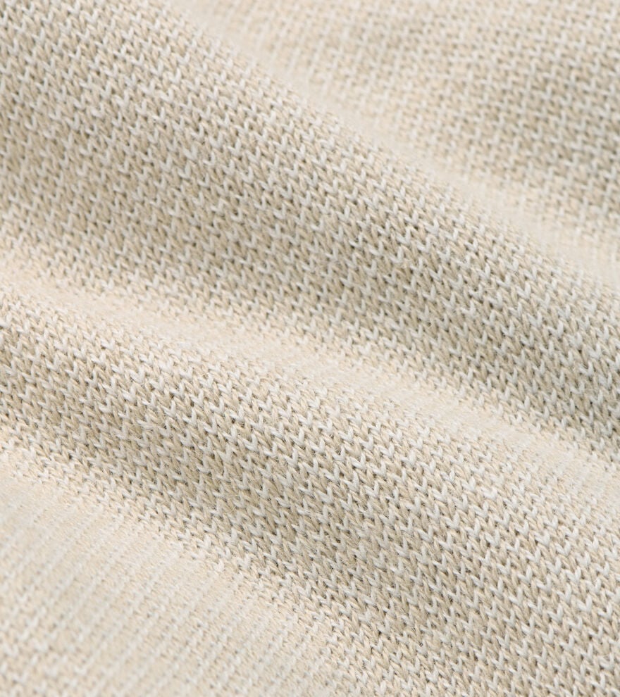 COOLSPUN LITE BIRDSEYE 1/4 ZIP SWEATER - TRUFFLE