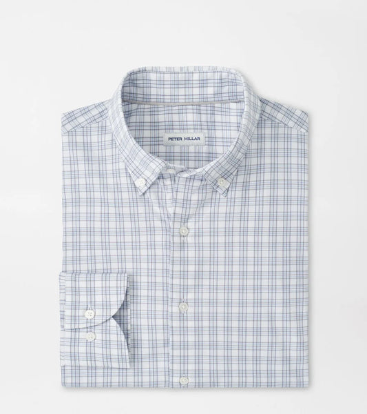 DOUGLAS CROWN LITE COTTON STRETCH SHIRT - GALE GREY